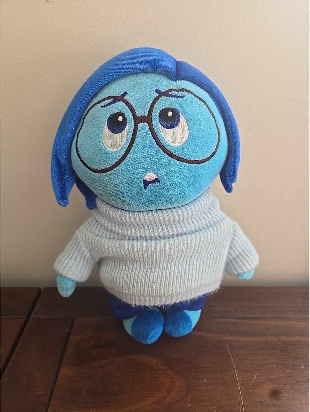 Sadness Plush Doll - Disney Pixar Inside Out 2 - Collectible 10"